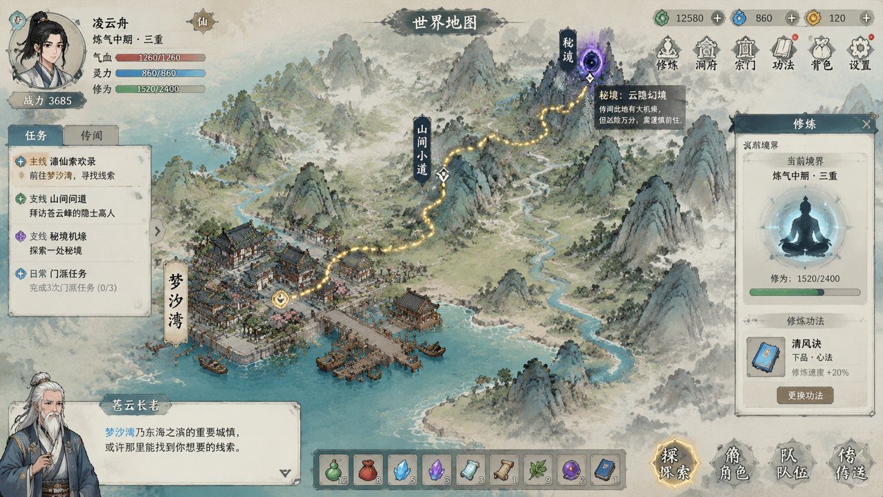 谪仙索欢录 剧情互动 画面 1